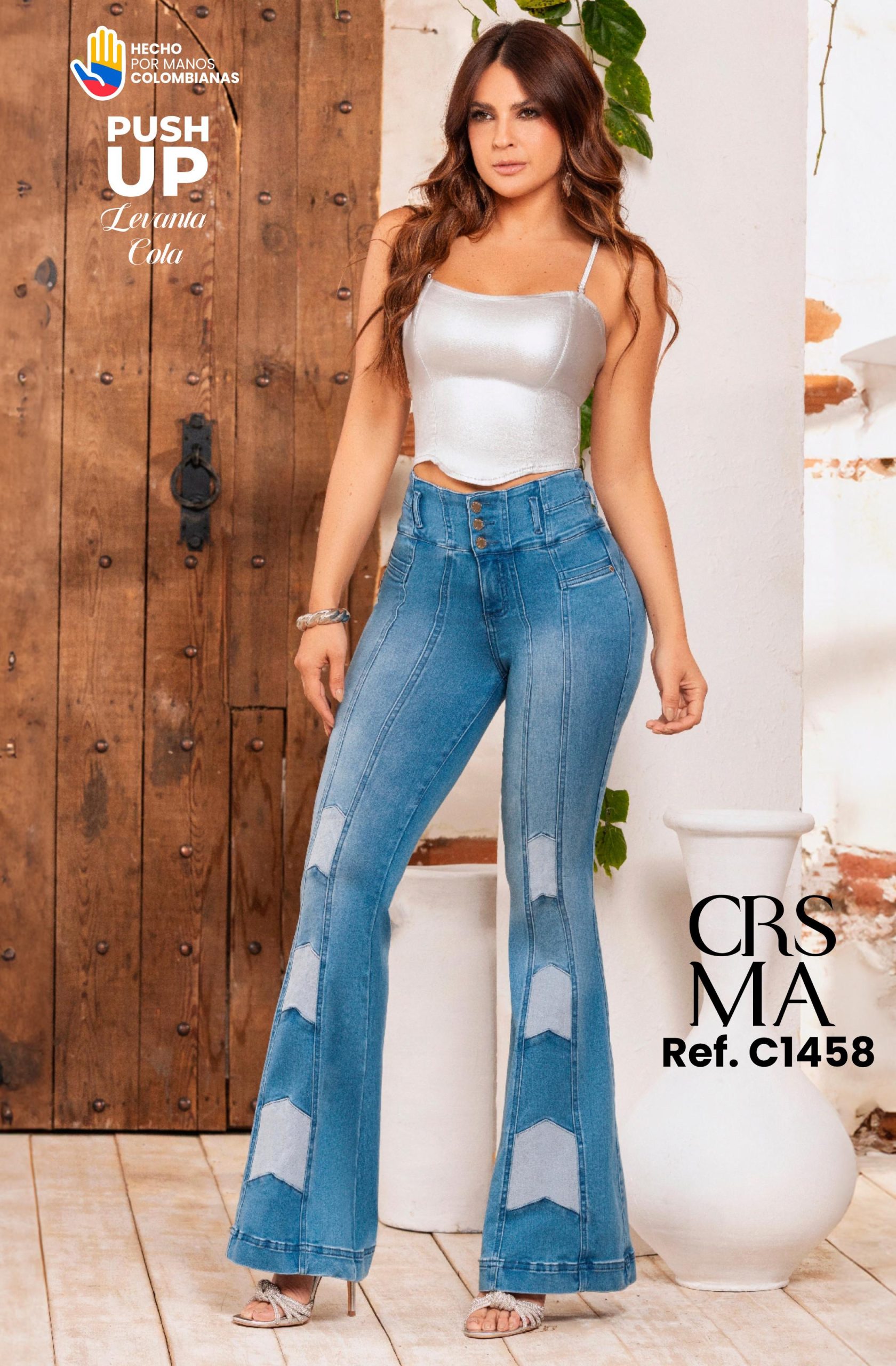 Jeans Push Up Colombiano Ref. C1458 Carisma