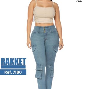 Pantalón Tipo Cargo Push Up Ref. 7180