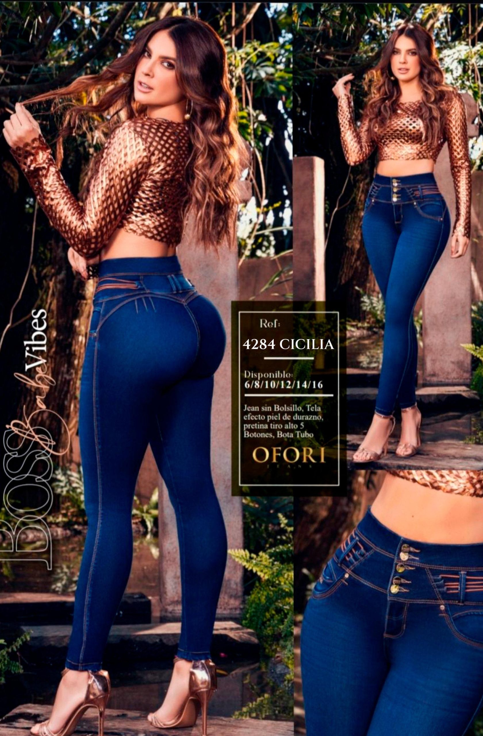 Jeans Push Up Colombiano Ref. 4284 CICILIA