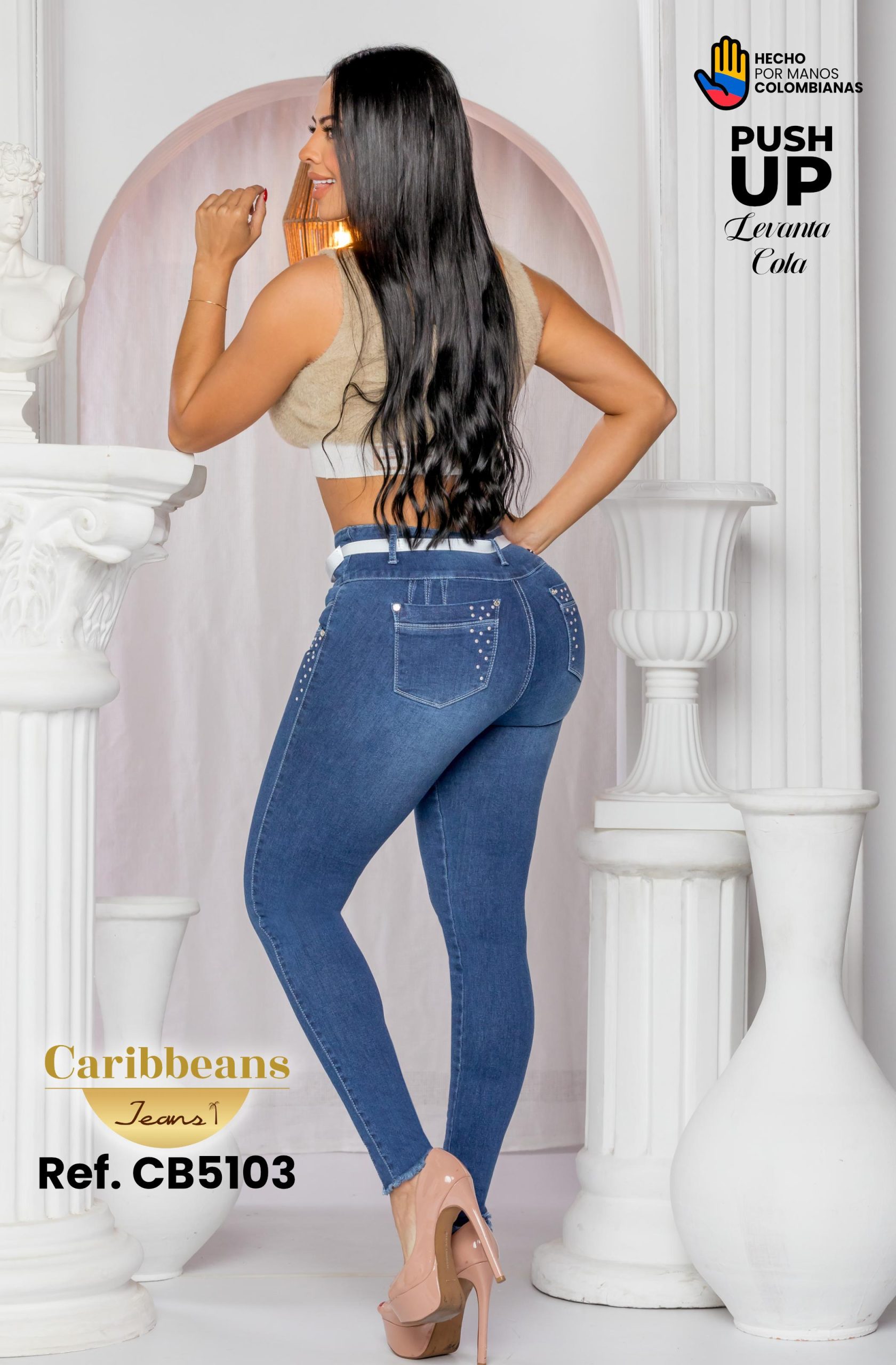 Jean Colombiano Push Up Ref. CB5103 - Imagen 3