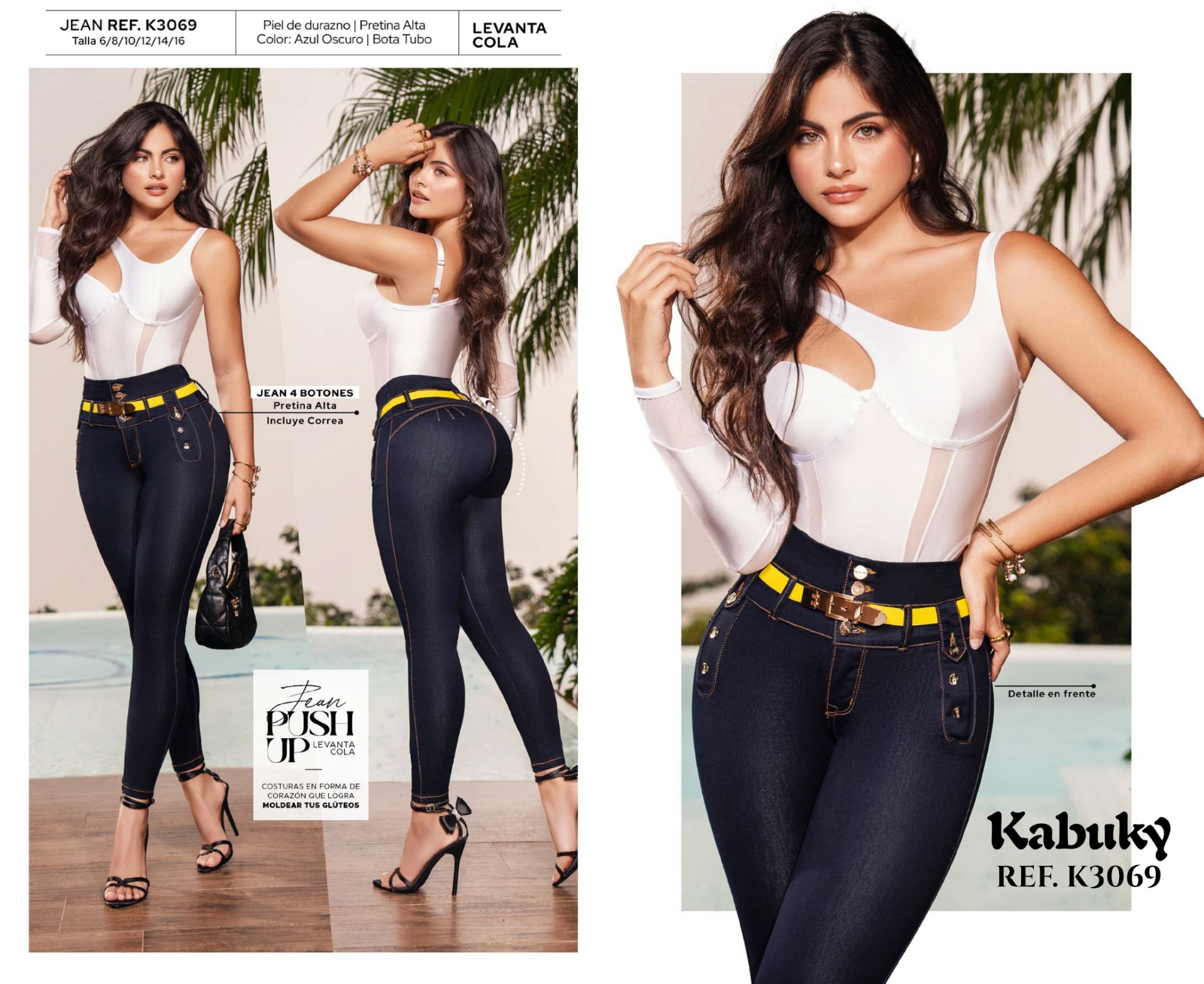 Jeans Push Up Colombianos Ref.K3069