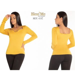 Blusa Dama Estilo espalda descubierta y tiras Ref. BM037
