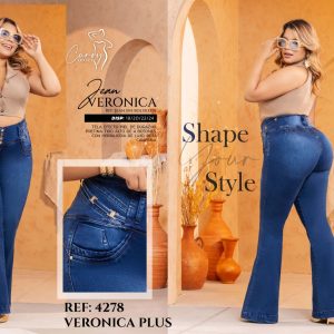 Jean Colombiano con Bolsillos Push Up Ref. 4278 Verónica Plus
