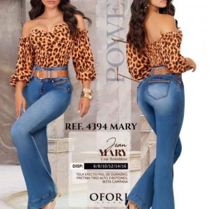 Jean Colombiano con Bolsillos Push Up Ref. 4394