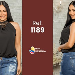 Blusa Elegante con Detalle en Cuello Ref. 1189