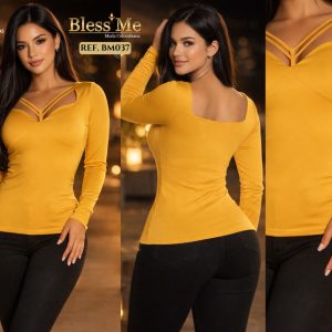 Blusa Dama Estilo Espalda Descubierta Ref. BM037