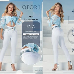 Jean sin Bolsillos Push Up Ref. Cyan-44100