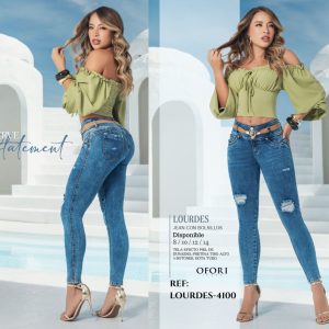 Jean con Bolsillos Push Up Ref. Lourdes-4100