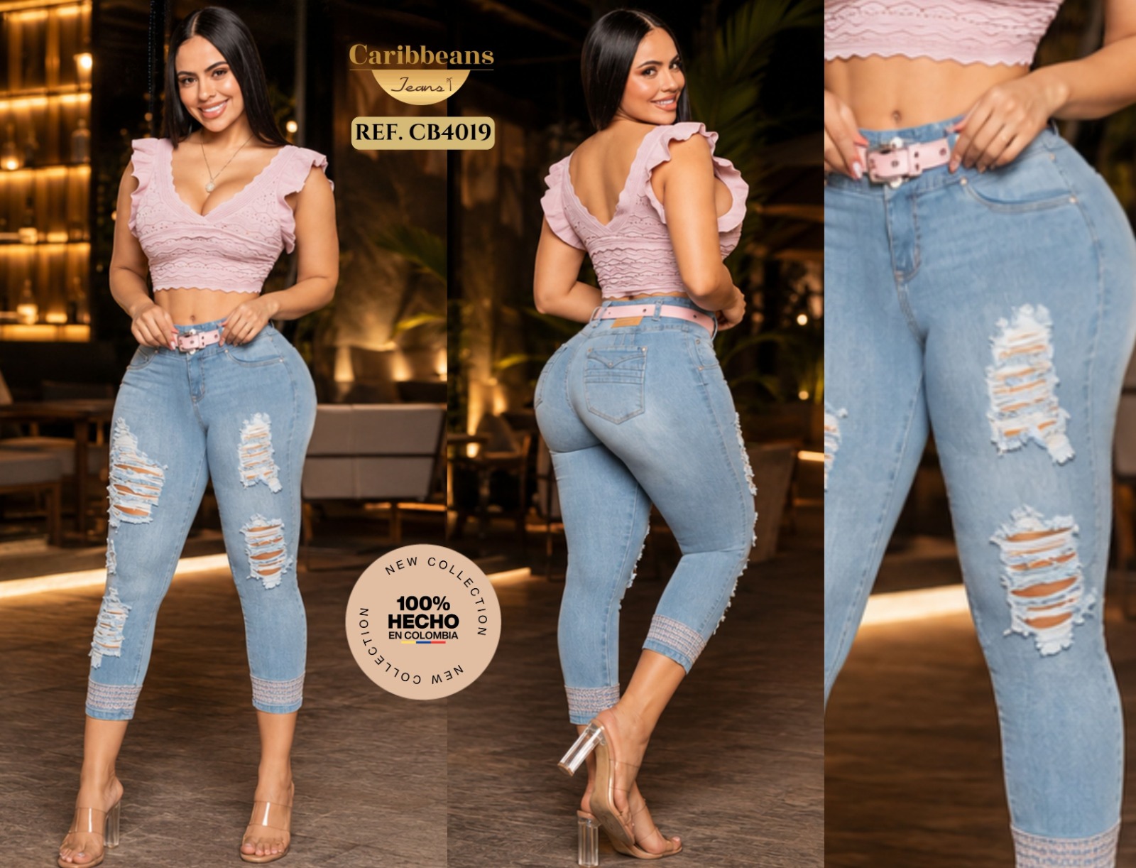 Pantalón Capri Push Up Ref. CB4019